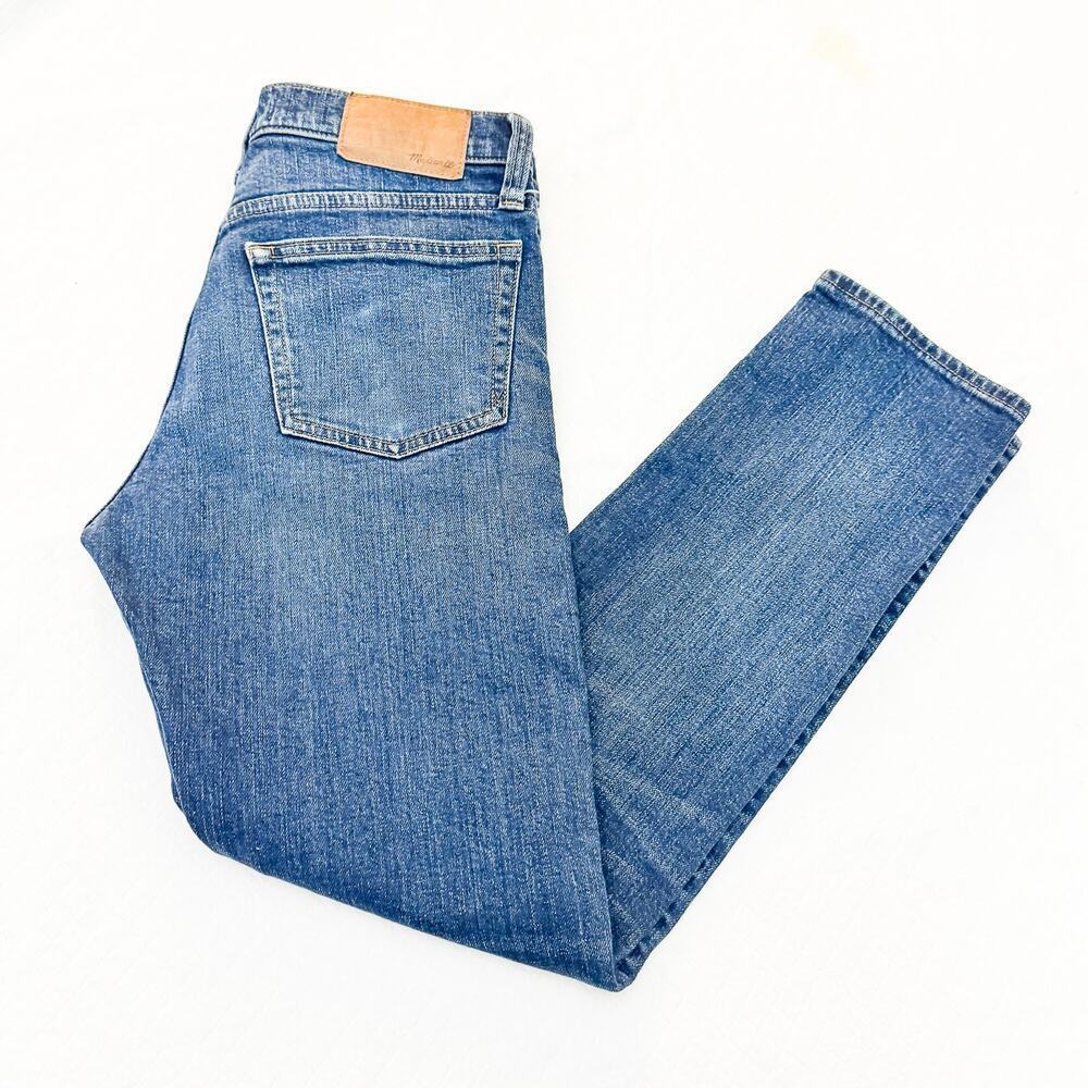 Madewell Slim Men's Denim Jeans Med/Dark Wash Straight Leg Size 28 x 30 - Picture 9 of 9